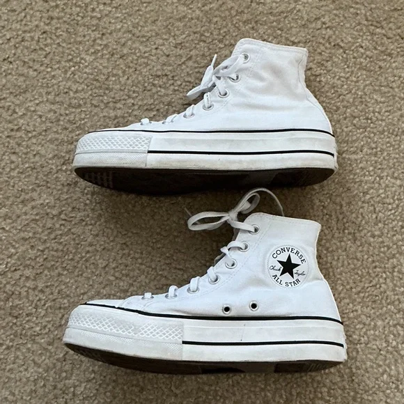 Converse Chuck Taylor All Star High-Top Platform Sneakers - Women’s Size 7 - Picture 5 of 8